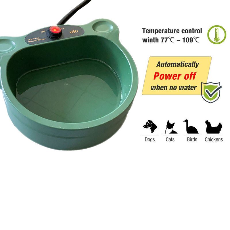 2.3 Quart Heated Animal Dog Water Bowl Heater – S31270 - with | Sold by Uncle Wiener's Wholesale