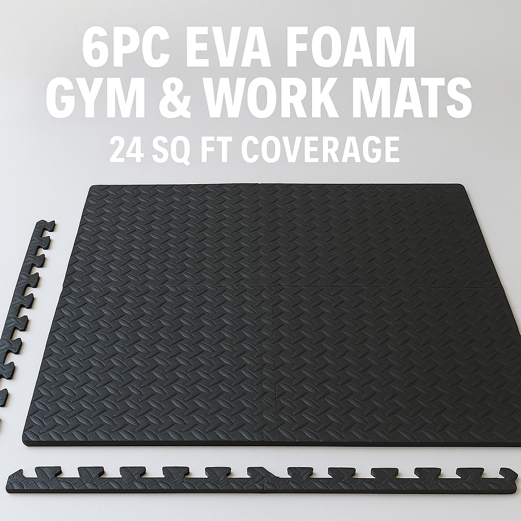 192 SQ FT Interlocking Gym Mats – 48PC Set