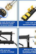24 ft Telescoping Pressure Washer Wand Kit – Brush Head, Gutter Cleaner, 7 Nozzles – PWTW - with | Sold by Uncle Wiener's Wholesale