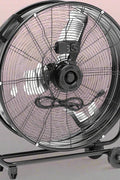 24 Inch High Velocity Industrial Drum Fan Front View