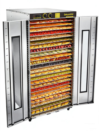 24-Layer Stainless Steel Food Dehydrator – Commercial 110V with Digital Display | 1127203 - General Equipment with | Sold by Uncle Wiener's Wholesale
