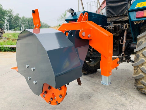 24" PTO Stump Grinder Attachment for 20–45 HP Tractors – Category 1, 3 - Point Hitch - with PTO Stump Grinder | Sold by Uncle Wiener's Wholesale