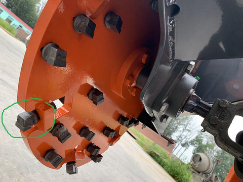 24" PTO Stump Grinder Attachment for 20–45 HP Tractors – Category 1, 3 - Point Hitch - with Spare Cutting Tooth | Sold by Uncle Wiener's Wholesale