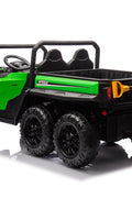 24 V Six - Wheel UTV Ride - On Truck – Leather Seat, EVA Wheels, 550 W Motors, Remote Control - with Green | Sold by Uncle Wiener's Wholesale