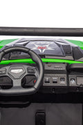 24 V Six - Wheel UTV Ride - On Truck – Leather Seat, EVA Wheels, 550 W Motors, Remote Control - with Green | Sold by Uncle Wiener's Wholesale