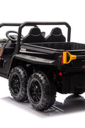 24 V Six - Wheel UTV Ride - On Truck – Leather Seat, EVA Wheels, 550 W Motors, Remote Control - with Black | Sold by Uncle Wiener's Wholesale