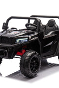 24 V Six - Wheel UTV Ride - On Truck – Leather Seat, EVA Wheels, 550 W Motors, Remote Control - with Black | Sold by Uncle Wiener's Wholesale