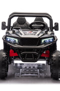 24 V Six - Wheel UTV Ride - On Truck – Leather Seat, EVA Wheels, 550 W Motors, Remote Control - with Black | Sold by Uncle Wiener's Wholesale