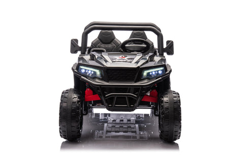 24 V Six - Wheel UTV Ride - On Truck – Leather Seat, EVA Wheels, 550 W Motors, Remote Control - with Black | Sold by Uncle Wiener's Wholesale