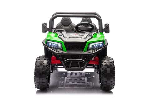 24 V Six - Wheel UTV Ride - On Truck – Leather Seat, EVA Wheels, 550 W Motors, Remote Control - with Green | Sold by Uncle Wiener's Wholesale