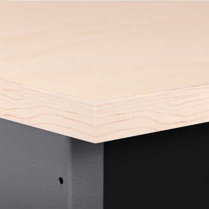 24" x 24" Steel Workbench with 4 Drawers & Solid Wood Top, 33.5" Height Heavy Duty Garage Storage Bench TC005 - with | Sold by Uncle Wiener's Wholesale