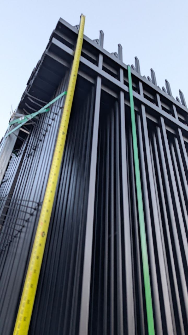 240 FT Wrought Iron Panel Fence Kit – Black Powder - Coated Steel Barrier - with Fence Post Only | Sold by Uncle Wiener's Wholesale