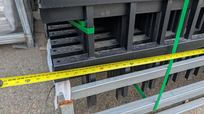 240 FT Wrought Iron Panel Fence Kit – Black Powder - Coated Steel Barrier - with Fence Post Only | Sold by Uncle Wiener's Wholesale