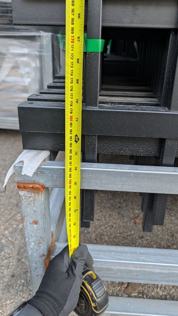 240 FT Wrought Iron Panel Fence Kit – Black Powder - Coated Steel Barrier - with Fence Post Only | Sold by Uncle Wiener's Wholesale