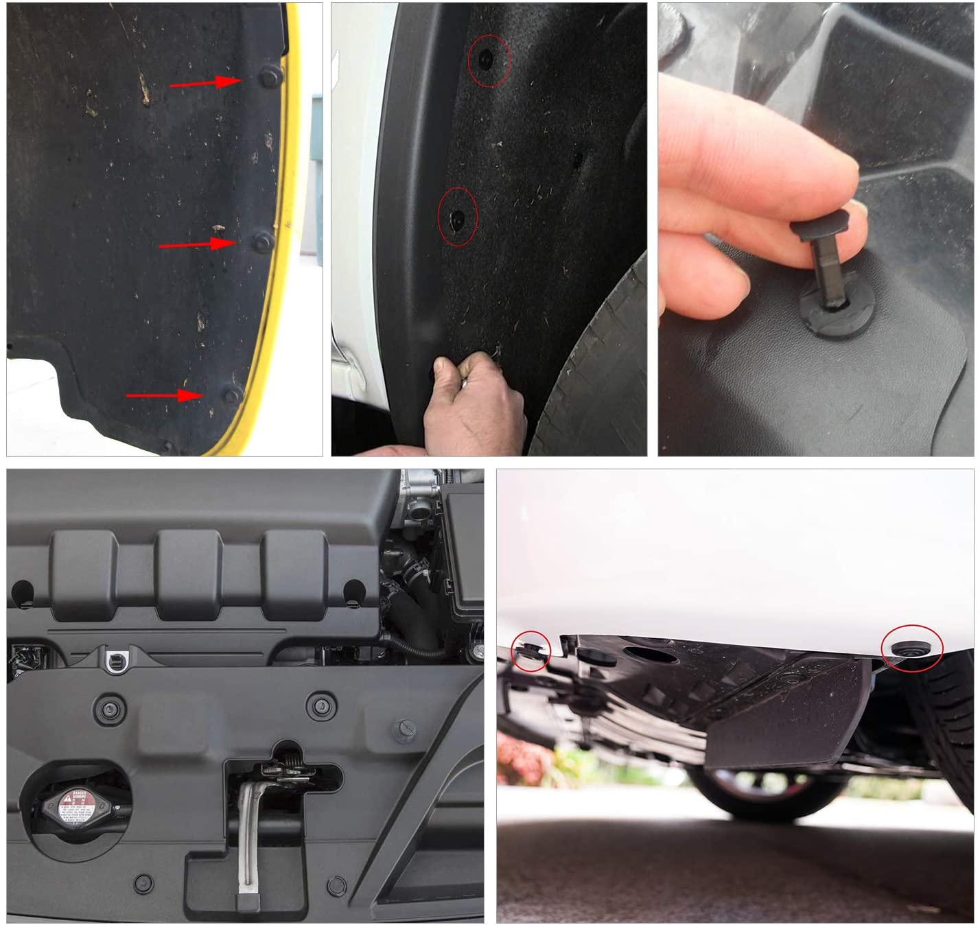 240 PCS Auto Body Push Pin Rivet Kit with Fastener Remover Tool S1100 - with | Sold by Uncle Wiener's Wholesale