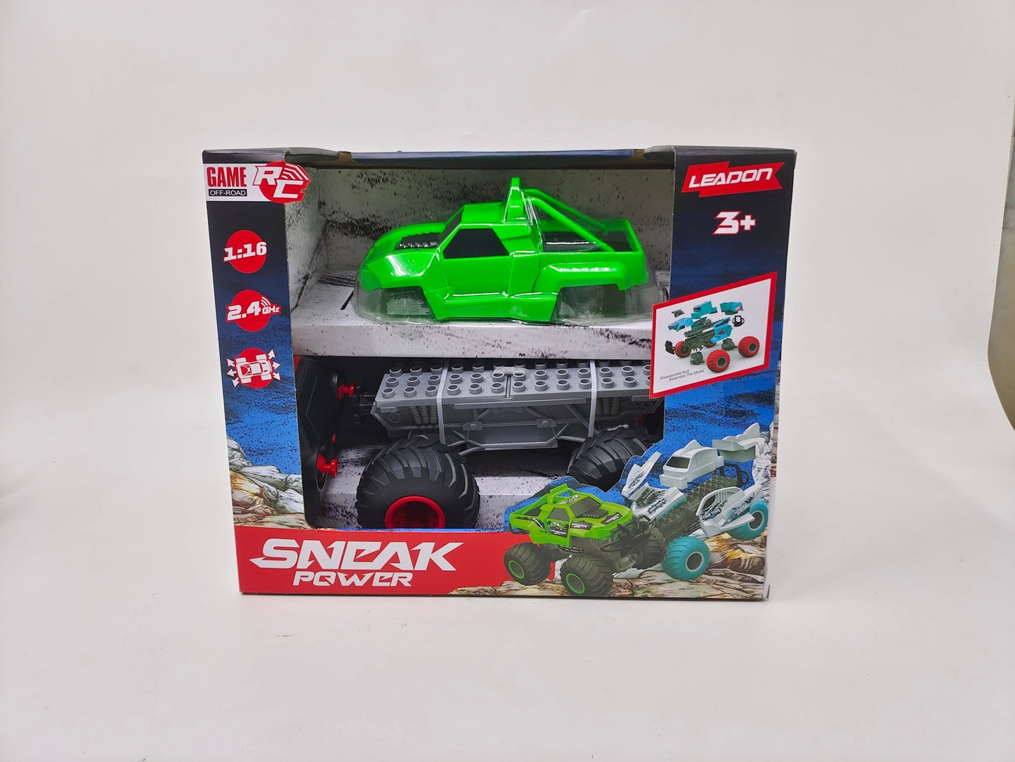 2.4G 1:16 Building Blocks RC Truck – Rechargeable 500mAh Battery, USB Charger, 15min Playtime – SKU 1897518 - with | Sold by Uncle Wiener's Wholesale