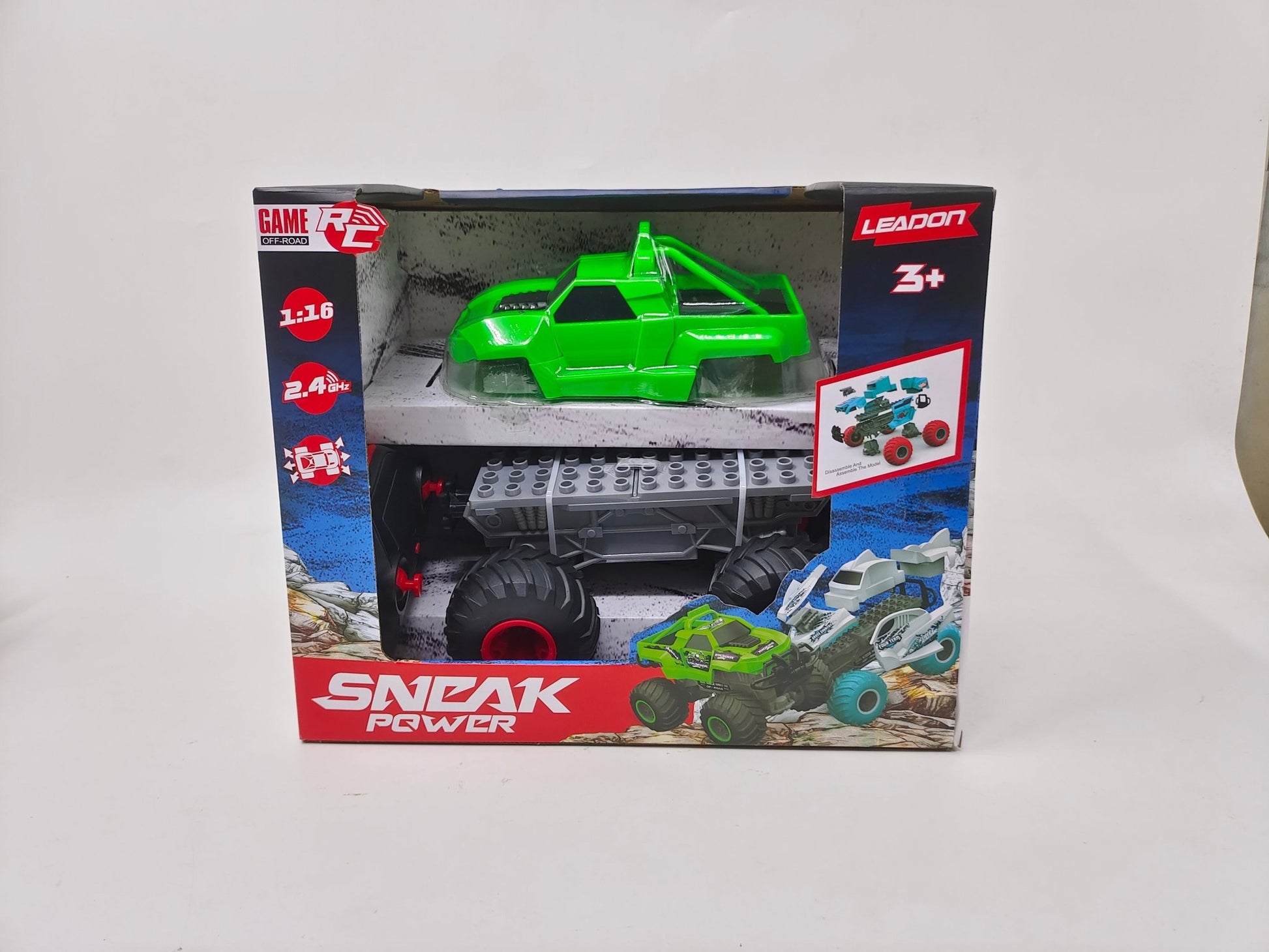 2.4G 1:16 Building Blocks RC Truck – Rechargeable 500mAh Battery, USB Charger, 15min Playtime – SKU 1897518 - with | Sold by Uncle Wiener's Wholesale