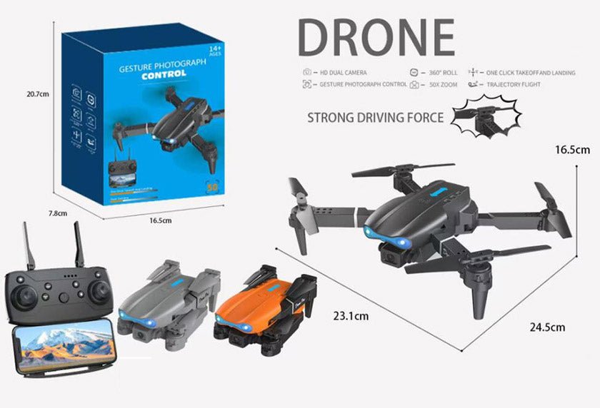 2.4G RC Drone with Camera – Rechargeable Sky Flying Quadcopter w/ Battery & USB Charger EPT1423158 - with | Sold by Uncle Wiener's Wholesale
