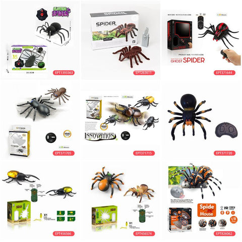 2.4G RC Spider Toy – Remote Control Spider with Lights, Music & Spray (No Battery) EPT1129036 - with | Sold by Uncle Wiener's Wholesale