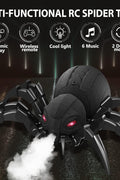 2.4G RC Spider Toy – Remote Control Spider with Lights, Music & Spray (No Battery) EPT1129036 - with | Sold by Uncle Wiener's Wholesale