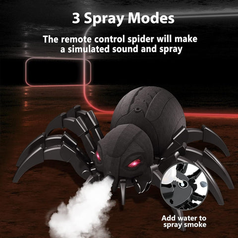 2.4G RC Spider Toy – Remote Control Spider with Lights, Music & Spray (No Battery) EPT1129036 - with | Sold by Uncle Wiener's Wholesale