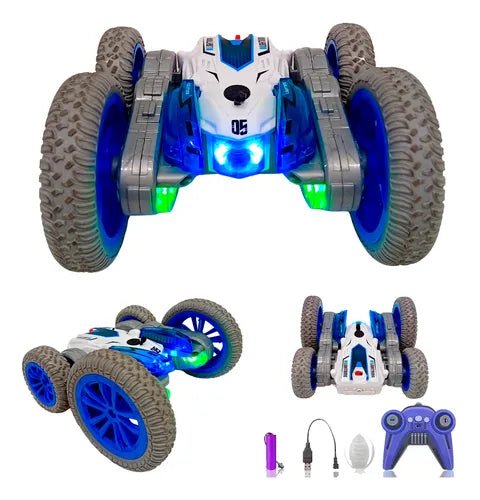 2.4G RC Stunt Car with LED Lights – High - Speed Remote Control Toy | SKU: 7122024 - with | Sold by Uncle Wiener's Wholesale