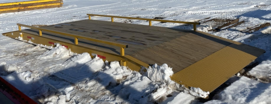 25 FT Heavy - Duty Steel Loading Ramp Bridge – 30,000 lbs Capacity, Industrial Truck & Trailer Ramps - with | Sold by Uncle Wiener's Wholesale
