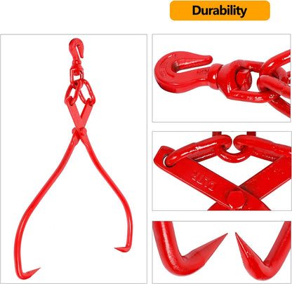 25″ Heavy - Duty Swivel Log Skidding Tong – Forged Steel Firewood & Log Lifting Tool S1212 - with | Sold by Uncle Wiener's Wholesale