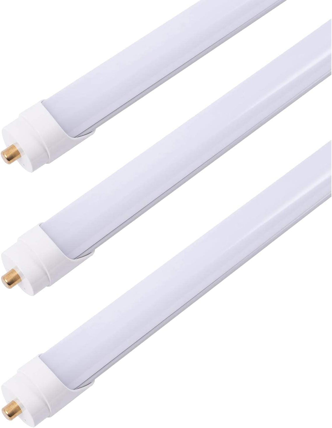 (25-Pack) 8FT T8 Single Pin LED Light Bulbs – 5400 Lumens, 6000K – Bal ...