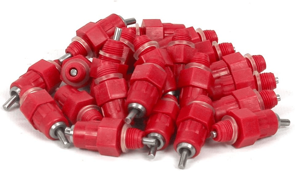 25 Pack Bell Style Chicken Nipple Drinker for Poultry Watering 4525C - with | Sold by Uncle Wiener's Wholesale