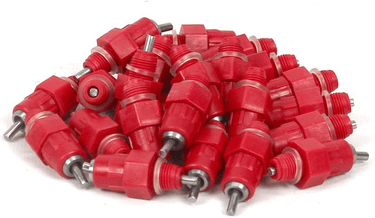 25 Pack Bell Style Chicken Nipple Drinker for Poultry Watering 4525C - with | Sold by Uncle Wiener's Wholesale
