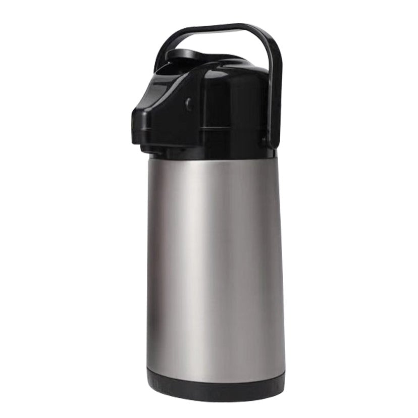 2.5L Stainless Steel Thermal Airpot Coffee Dispenser Pump Carafe Insulated Commercial Grade KFH003 - with | Sold by Uncle Wiener's Wholesale