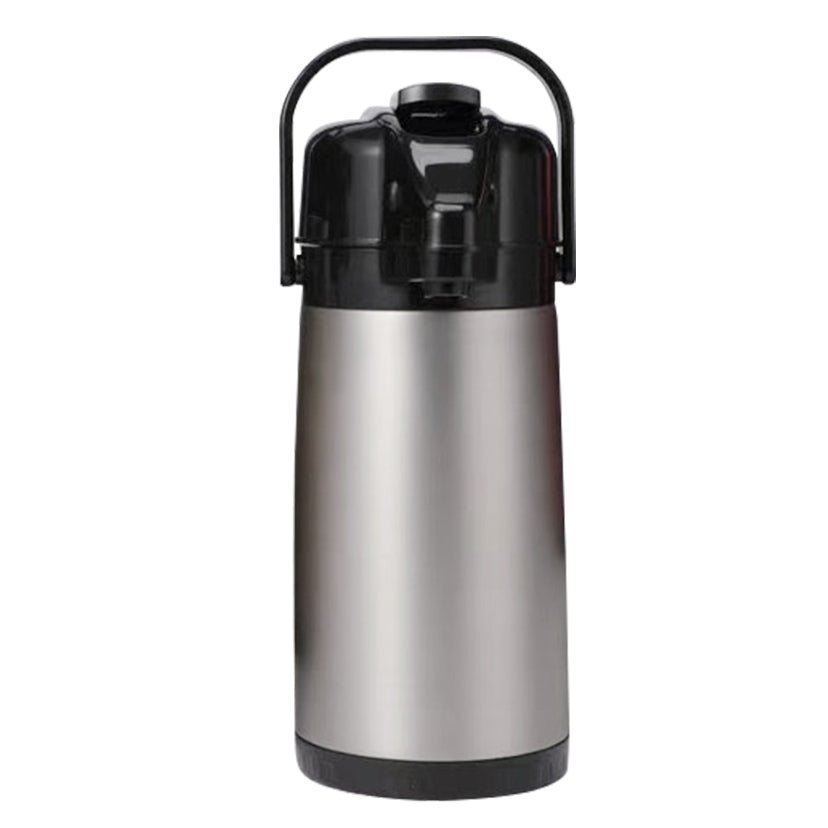 2.5L Stainless Steel Thermal Airpot Coffee Dispenser Pump Carafe Insulated Commercial Grade KFH003 - with | Sold by Uncle Wiener's Wholesale
