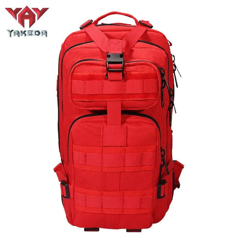 25L Tactical Backpack Military Rucksack 600D Heavy Duty Multi Color BK5043 - with Red | Sold by Uncle Wiener's Wholesale