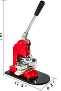 25mm Button & Badge Maker Machine with 500 Parts – Manual Press – Red – 1228800 - with | Sold by Uncle Wiener's Wholesale