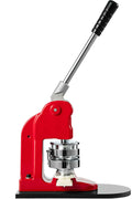 25mm Button & Badge Maker Machine with 500 Parts – Manual Press – Red – 1228800 - with | Sold by Uncle Wiener's Wholesale