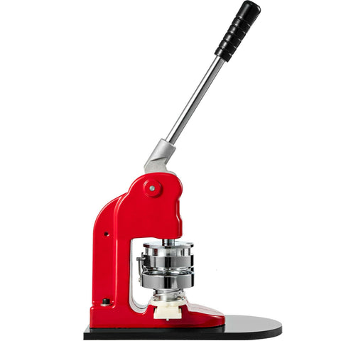 25mm Button & Badge Maker Machine with 500 Parts – Manual Press – Red – 1228800 - with | Sold by Uncle Wiener's Wholesale