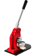 25mm Button & Badge Maker Machine with 500 Parts – Manual Press – Red – 1228800 - with | Sold by Uncle Wiener's Wholesale