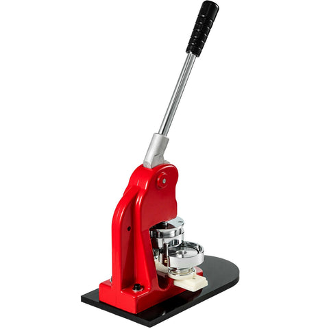 25mm Button & Badge Maker Machine with 500 Parts – Manual Press – Red – 1228800 - with | Sold by Uncle Wiener's Wholesale