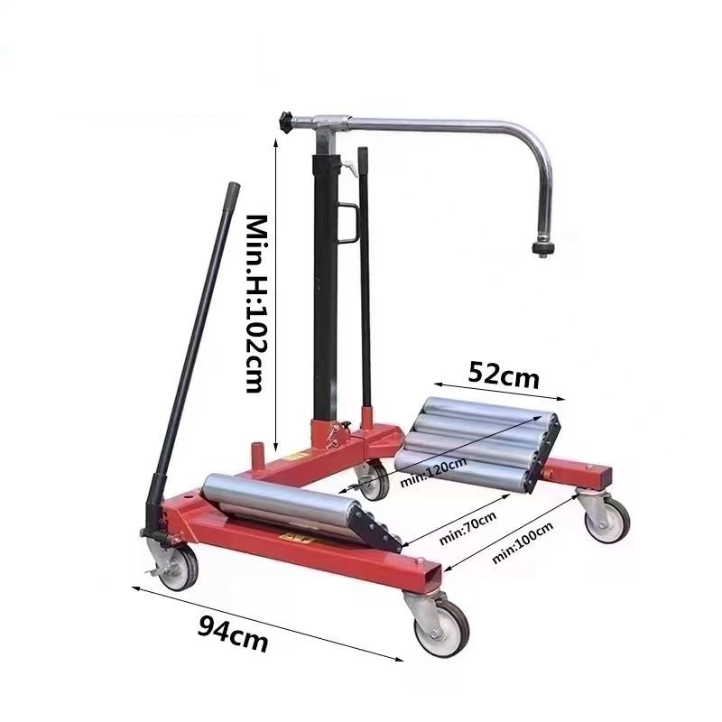 2645 lb hydraulic tire lift for tractors – heavy-duty wheel mount cart for farm and industrial tires

