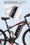 26" Electric Mountain E-Bike – 350W Motor, LCD Display, Full Suspension