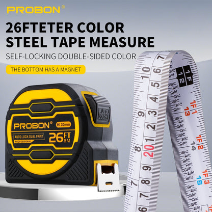 26FT Tape Measure 8m x 30mm Magnetic Double-Sided Auto Lock Measuring Tape PB001 - with | Sold by Uncle Wiener's Wholesale