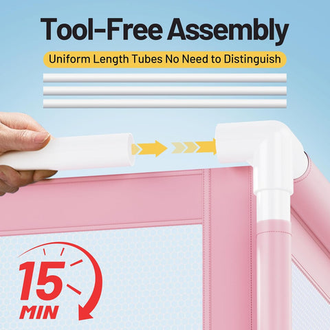 280 - Gallon Extra Large Pool Storage Bin – 69" Rolling Mesh Organizer (Pink) - with | Sold by Uncle Wiener's Wholesale