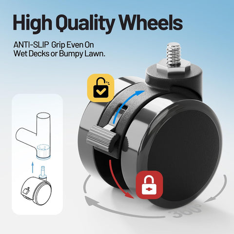 280 - Gallon Extra Large Pool Storage Bin – 69" Rolling Mesh Organizer (Pink) - with | Sold by Uncle Wiener's Wholesale