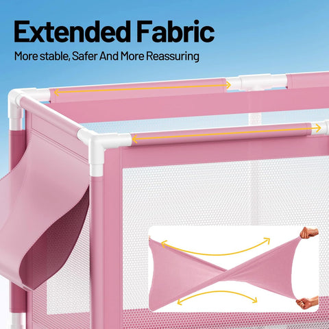 280 - Gallon Extra Large Pool Storage Bin – 69" Rolling Mesh Organizer (Pink) - with | Sold by Uncle Wiener's Wholesale