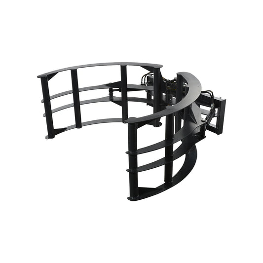 2,800 lb Capacity Skid Steer Bale Grab Attachment – Dual 2″×10″ Hydraulic Cylinders, Stack & Carry Round Bales SU385481 - with | Sold by Uncle Wiener's Wholesale
