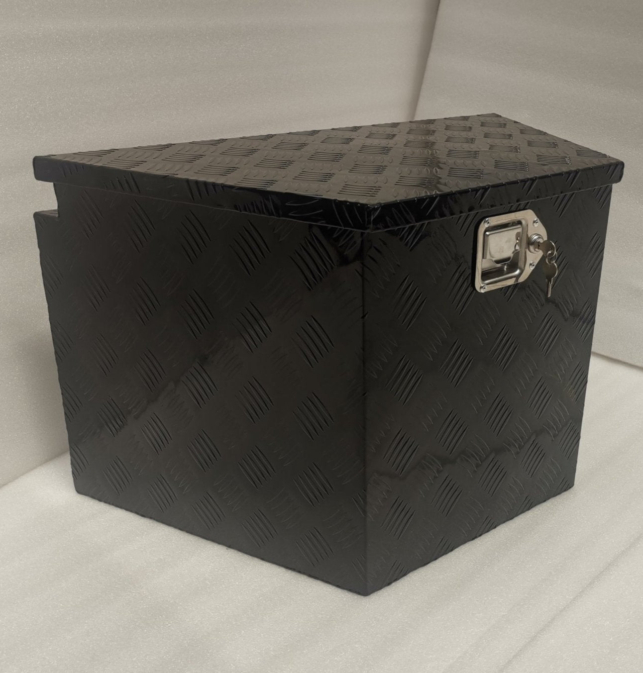 29" Black Aluminum Trailer Tongue Tool Box – Weatherproof Lockable Storage Chest for A - Frame Utility & RV Trailers – AB29162 - with | Sold by Uncle Wiener's Wholesale