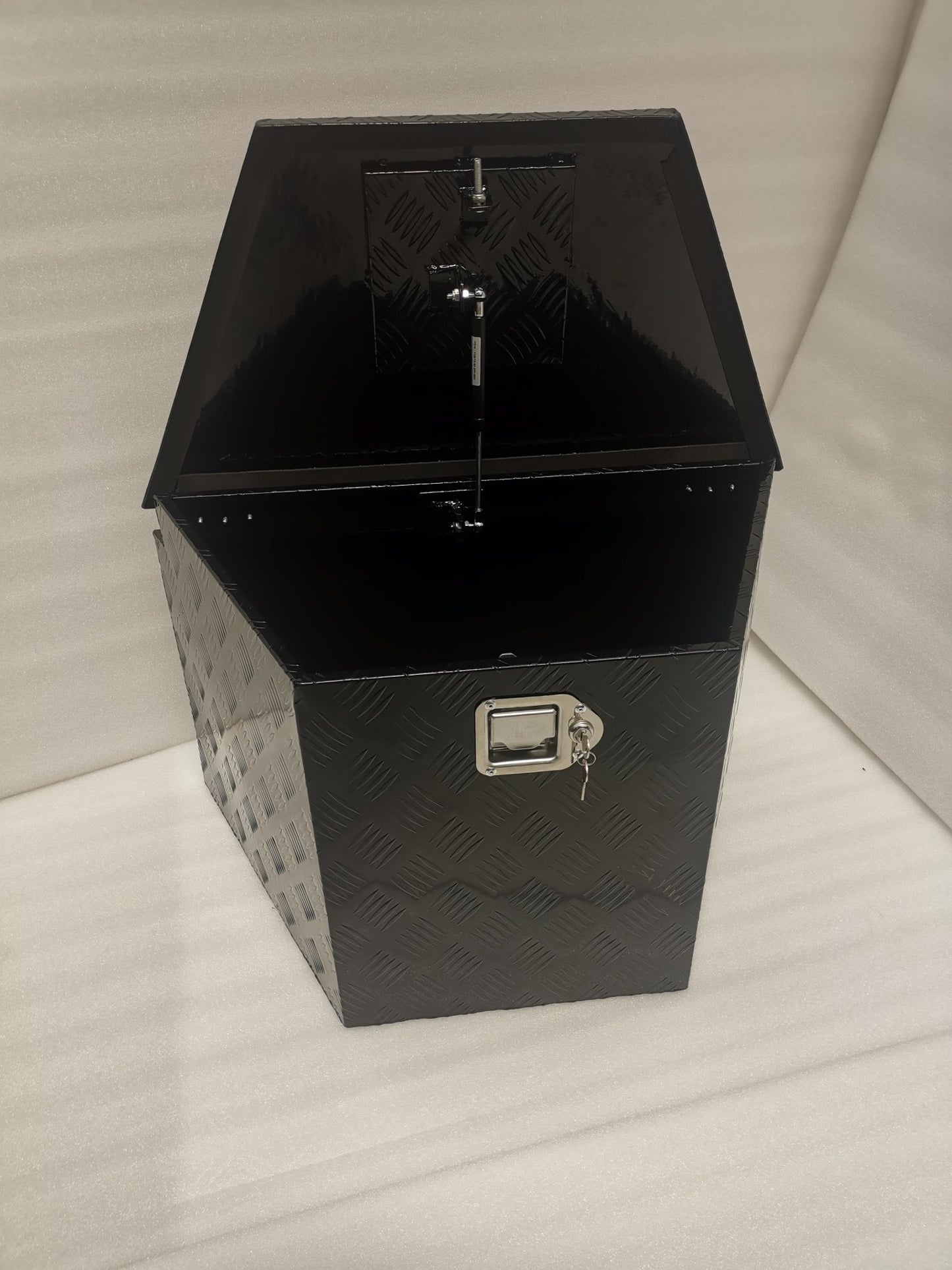 29" Black Aluminum Trailer Tongue Tool Box – Weatherproof Lockable Storage Chest for A - Frame Utility & RV Trailers – AB29162 - with | Sold by Uncle Wiener's Wholesale