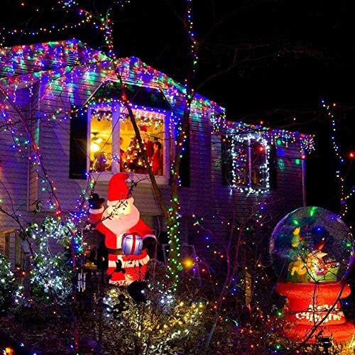 29.5 ft (360 LED) RGB & Bright White Icicle Curtain Lights Outdoor with 8 Modes & 60 Drops - with RGB Color | Sold by Uncle Wiener's Wholesale