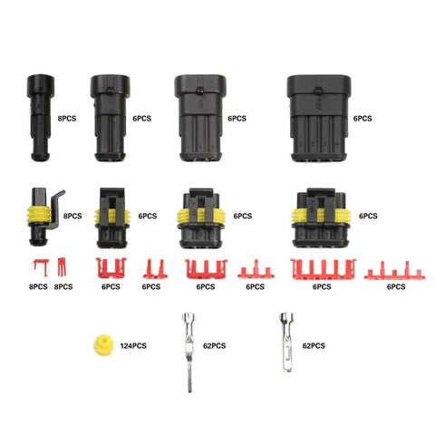296pcs AMP Super Seal Waterproof Electrical Connector Kit FS030248 - with | Sold by Uncle Wiener's Wholesale